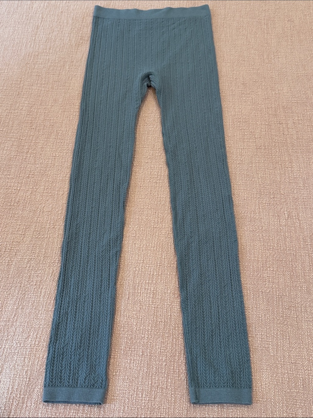 Bamboo Ribbed Knit tights / Leggings in gray